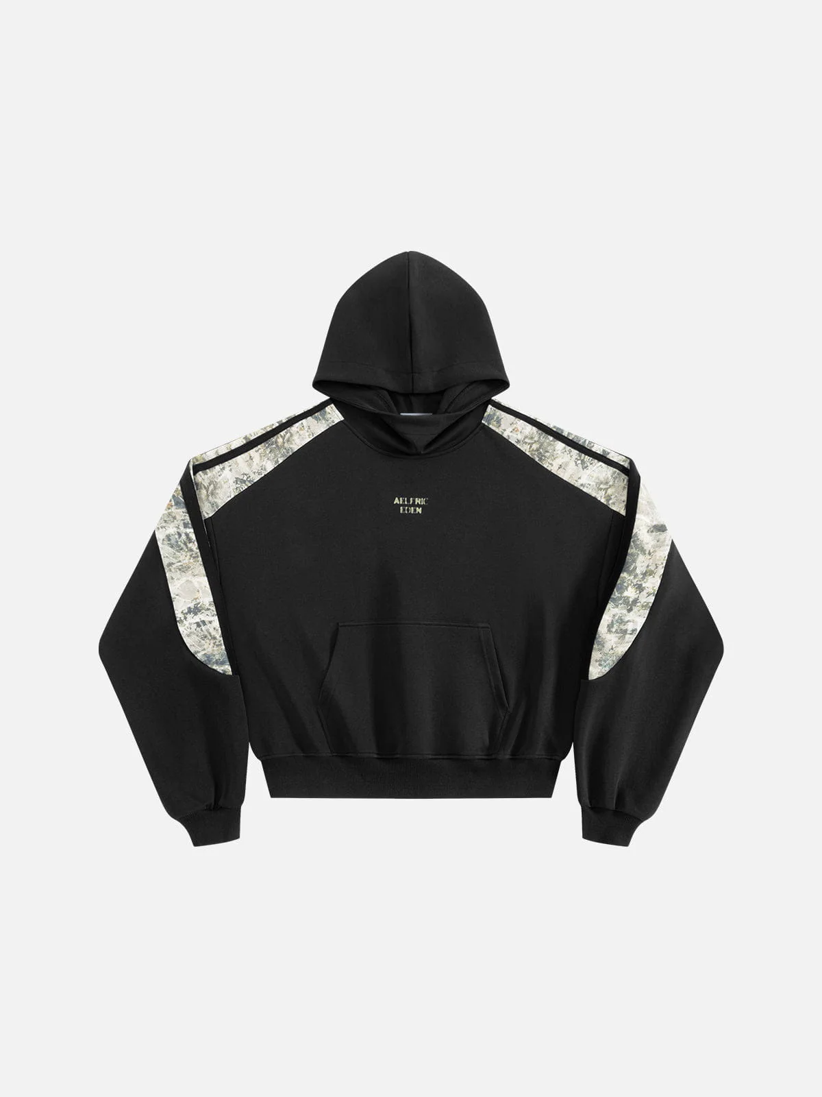Aelfric Eden Boxy CAMO Panel Pullover Hoodie