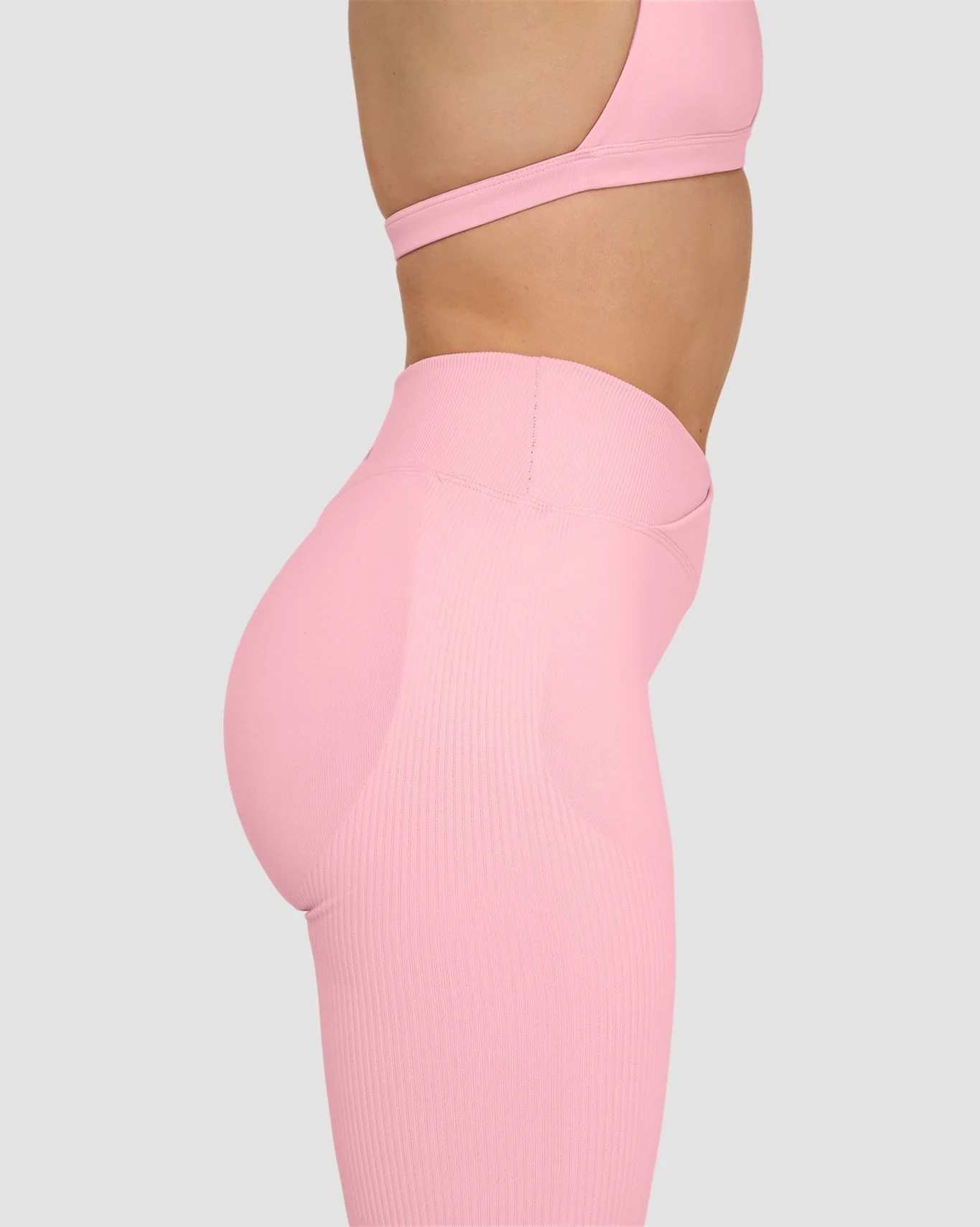 Elevate™ Sculpting Mid V-Waist Scrunch Flare | Cotton Pink