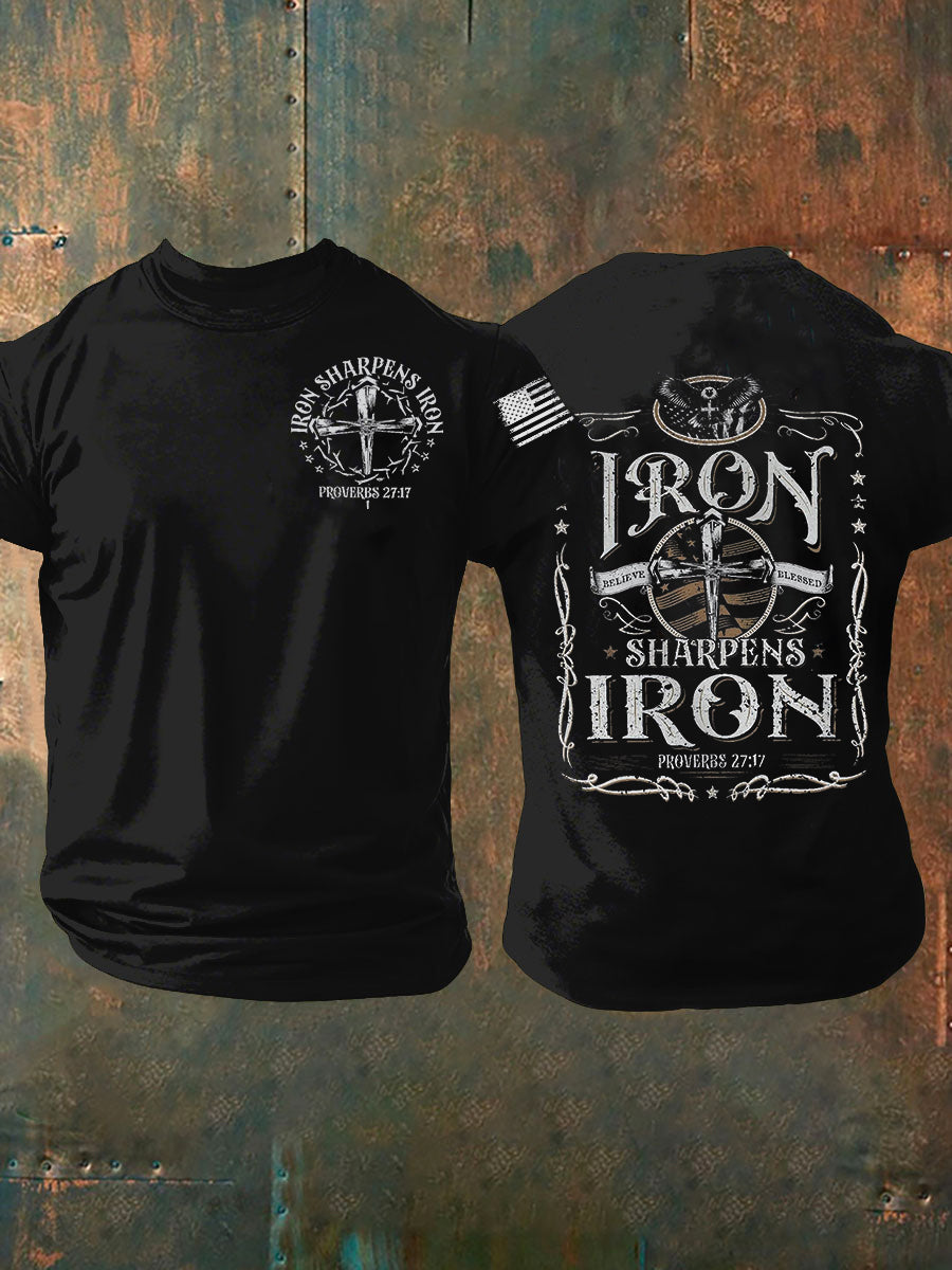 Men's Iron Sharpens Iron Short-sleeved T-shirt