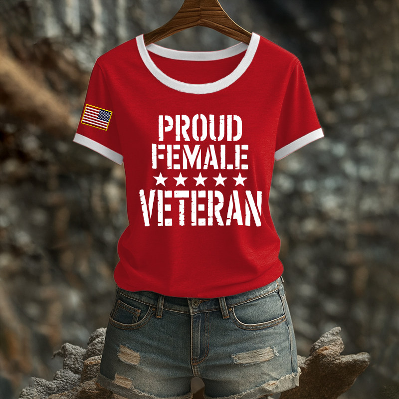 Women's Veteran Print T-Shirt