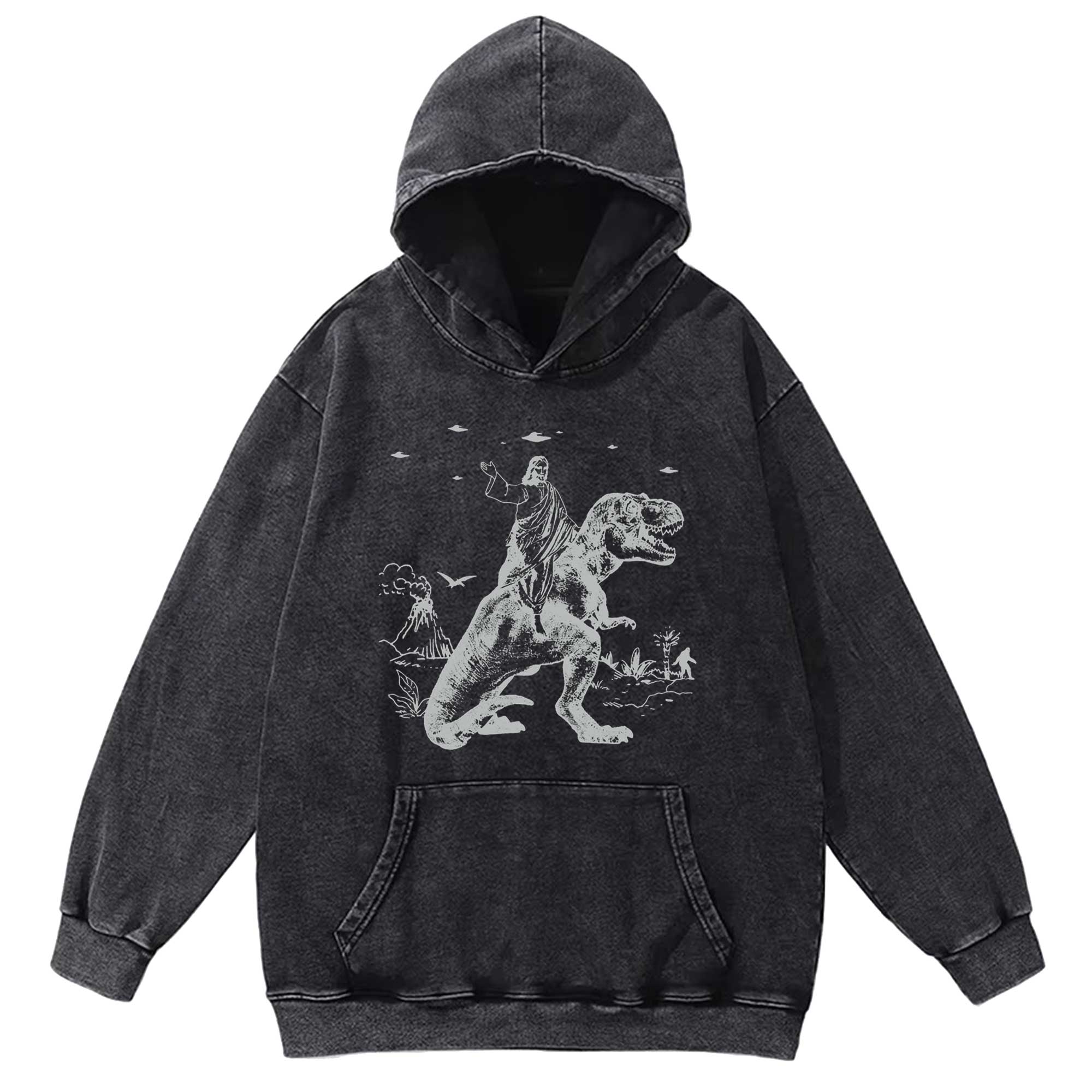 T-rex Jesus Washed Hoodie