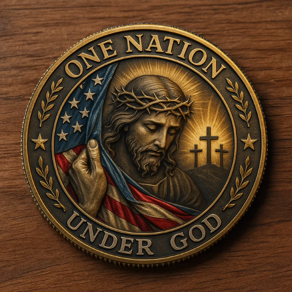 🏆Flash Sale 60% OFF - 🙏 “One Nation Under God” Commemorative Coin 🇺🇸✨