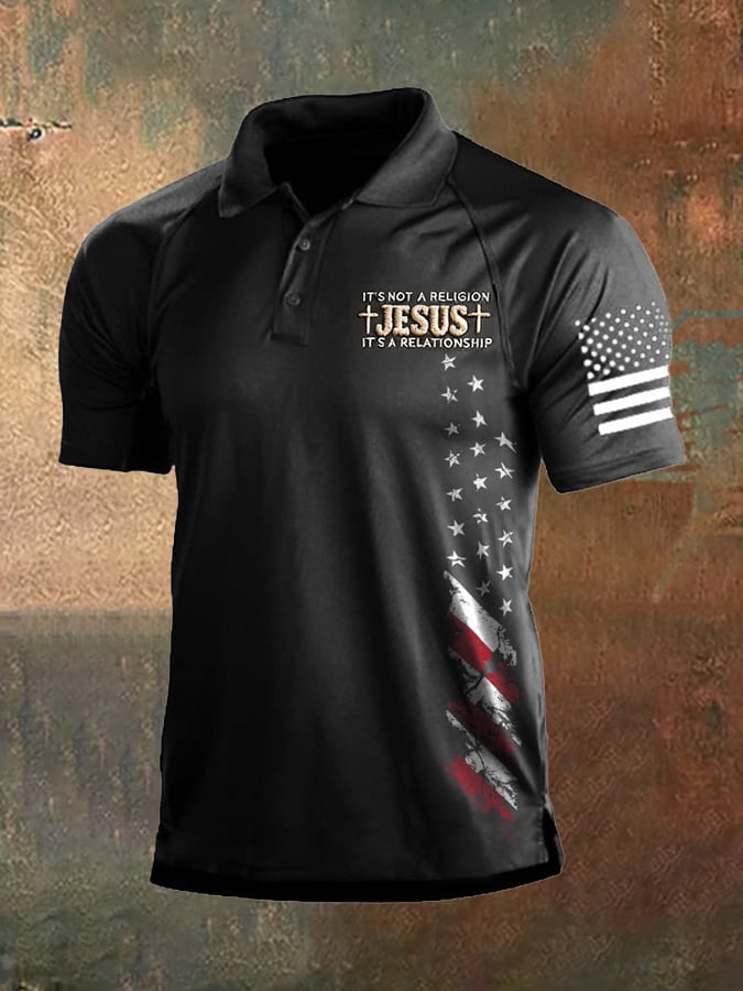 Men's Casual Faith Short-Sleeved Polo