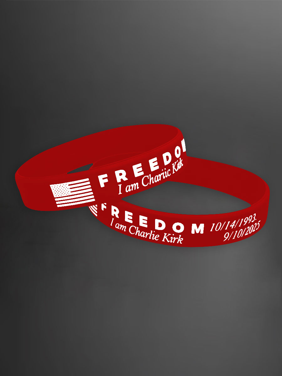 Unisex Freedom Is Not Free This is the Turning Point R.I.P Charlie Kirk Print Bracelet Wristband
