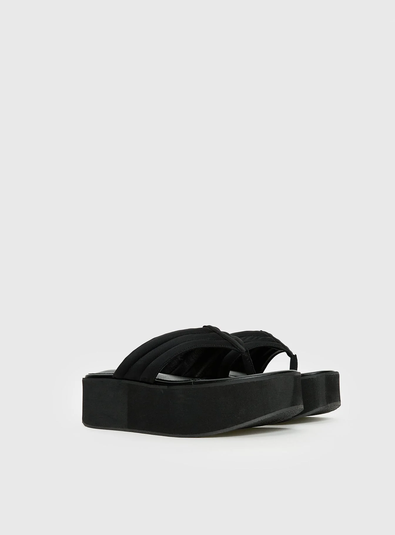 Therapy Bri Platform Thong Sandals Black