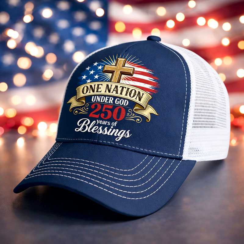 US 250th Anniversary& Faith Art Art Art Printed Hat