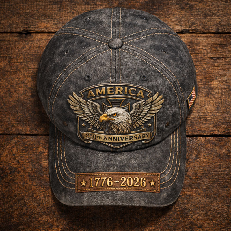 USA 250th Anniversary & Faith Print Hat