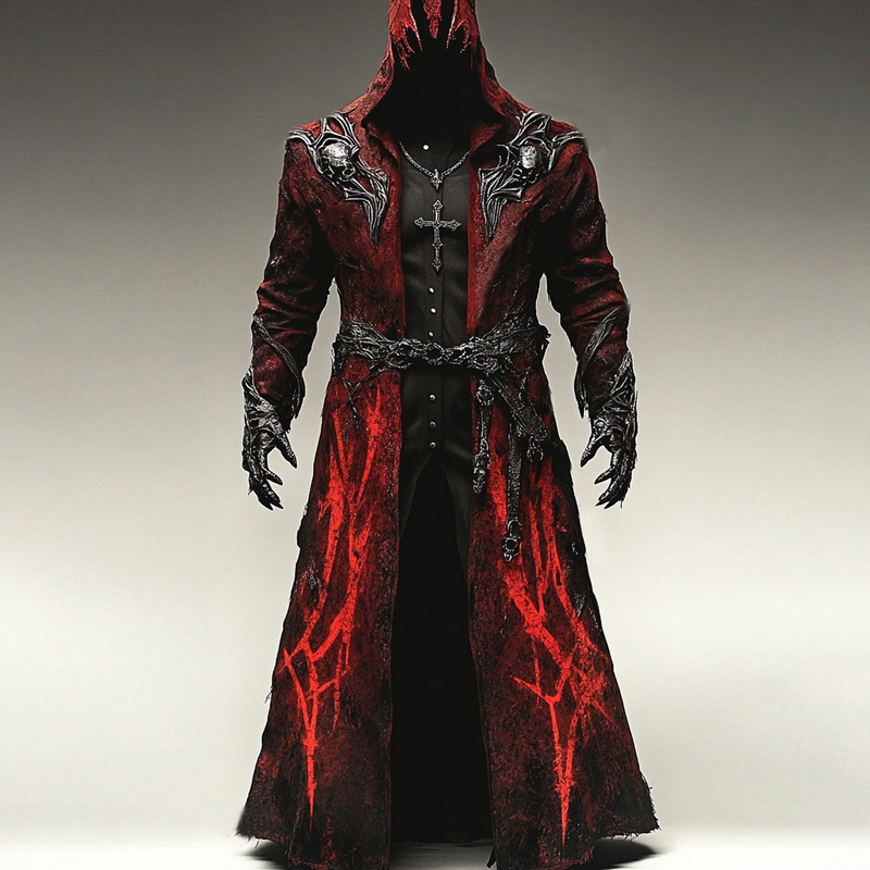 Men's Viking Warrior Embroidered Cape