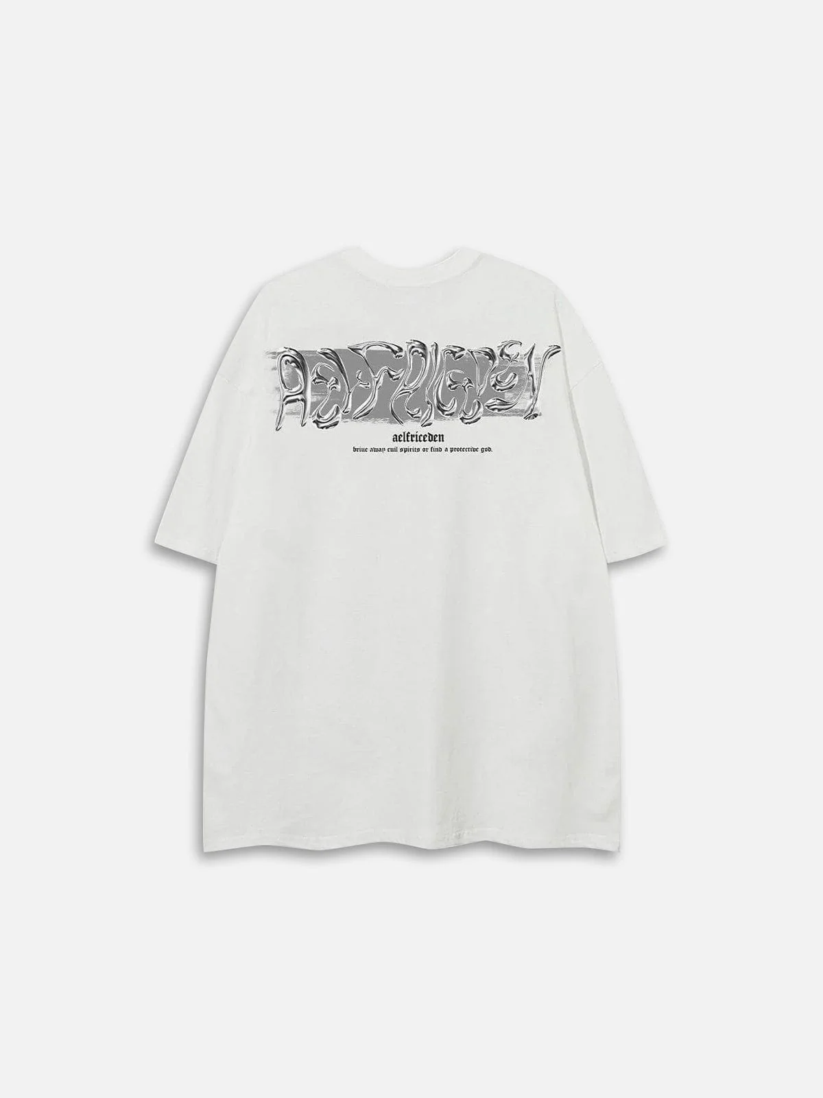 Aelfric Eden Futuristic Liquid Metal Design Tee
