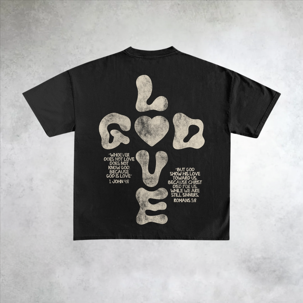 Love God Street Printed Short Sleeve T-Shirt