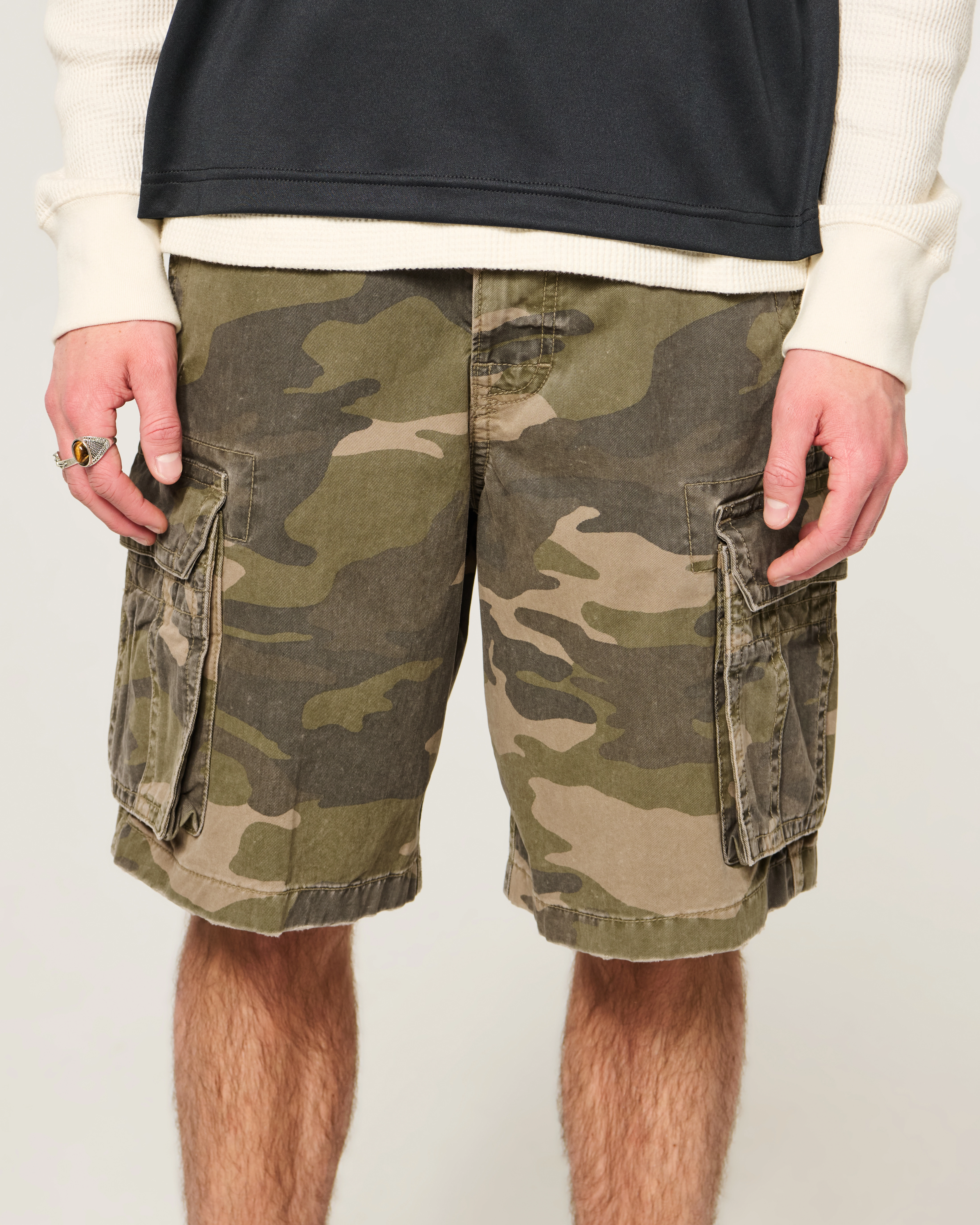 Camo Baggy Cargo Shorts