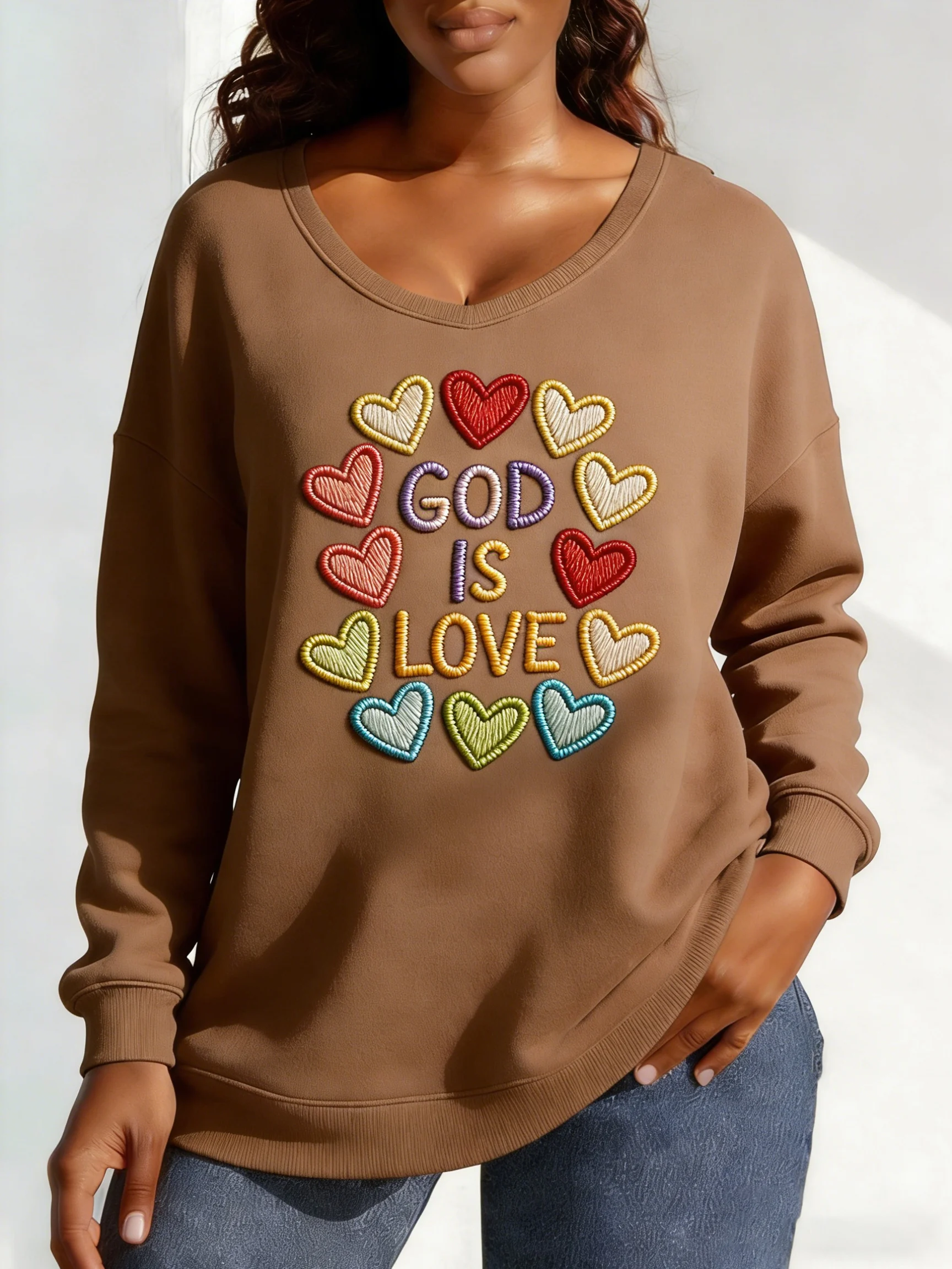 Women's Valentine's Day Print Casual Sweatshirt-Fast Shipping