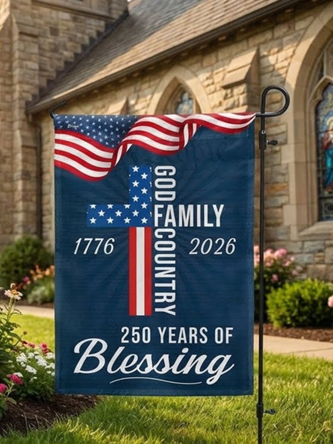 America 250th Anniversary Garden Flag