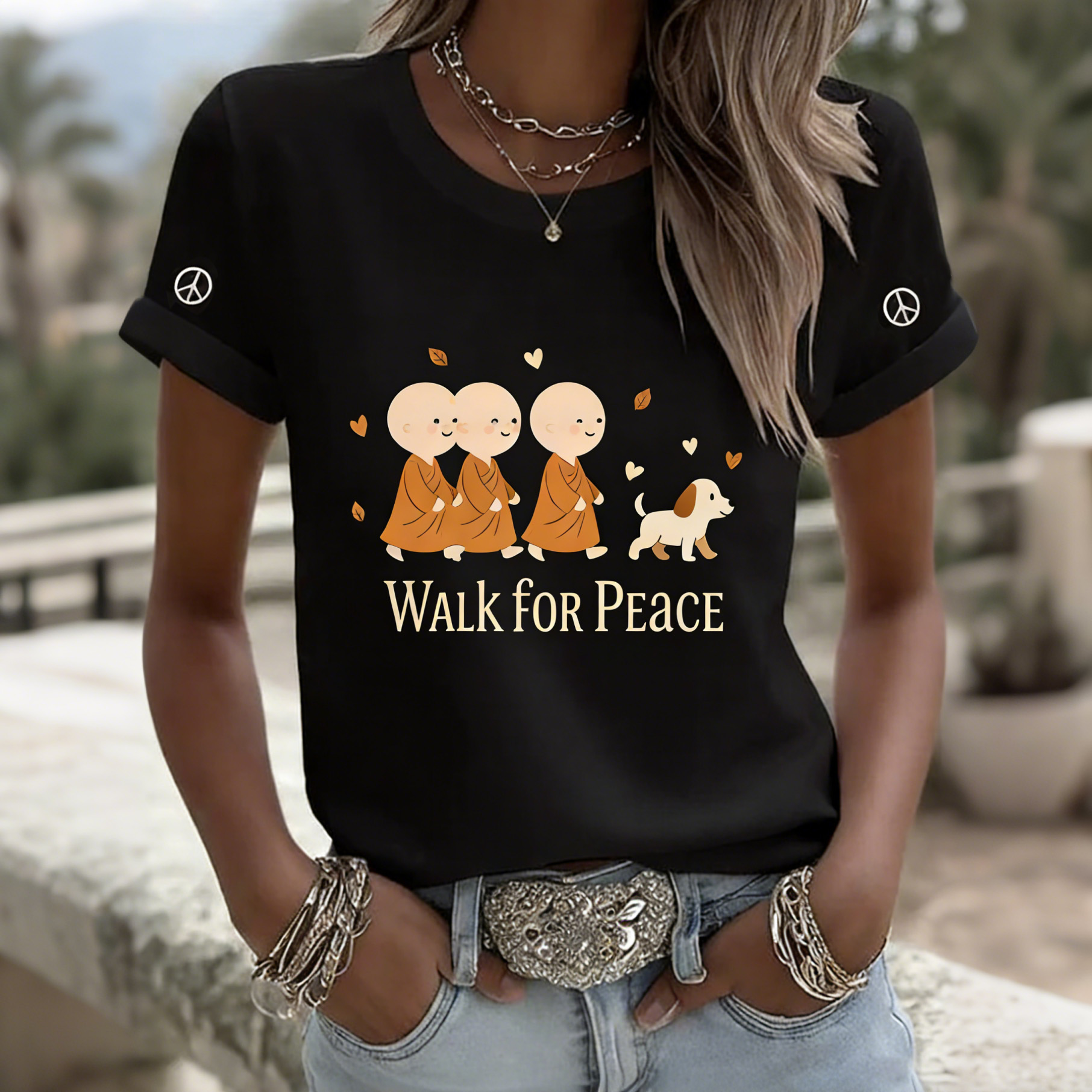 Women's Walk For Peace Art Print T-shirt