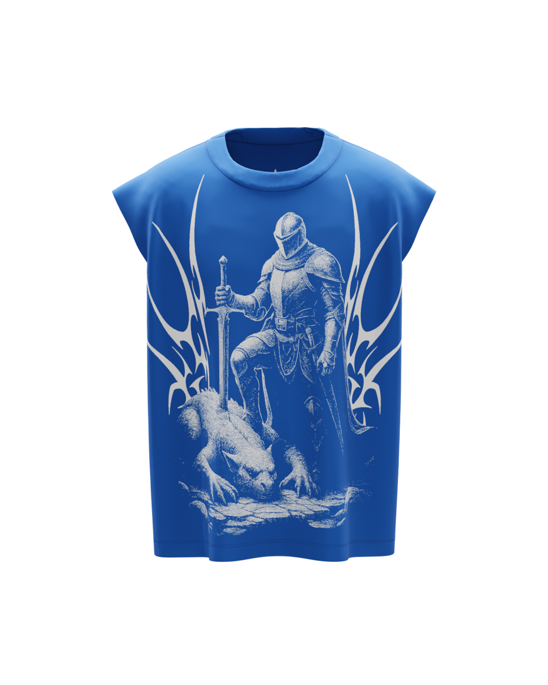 Mortal Royal Blue Boxy Unisex Vest