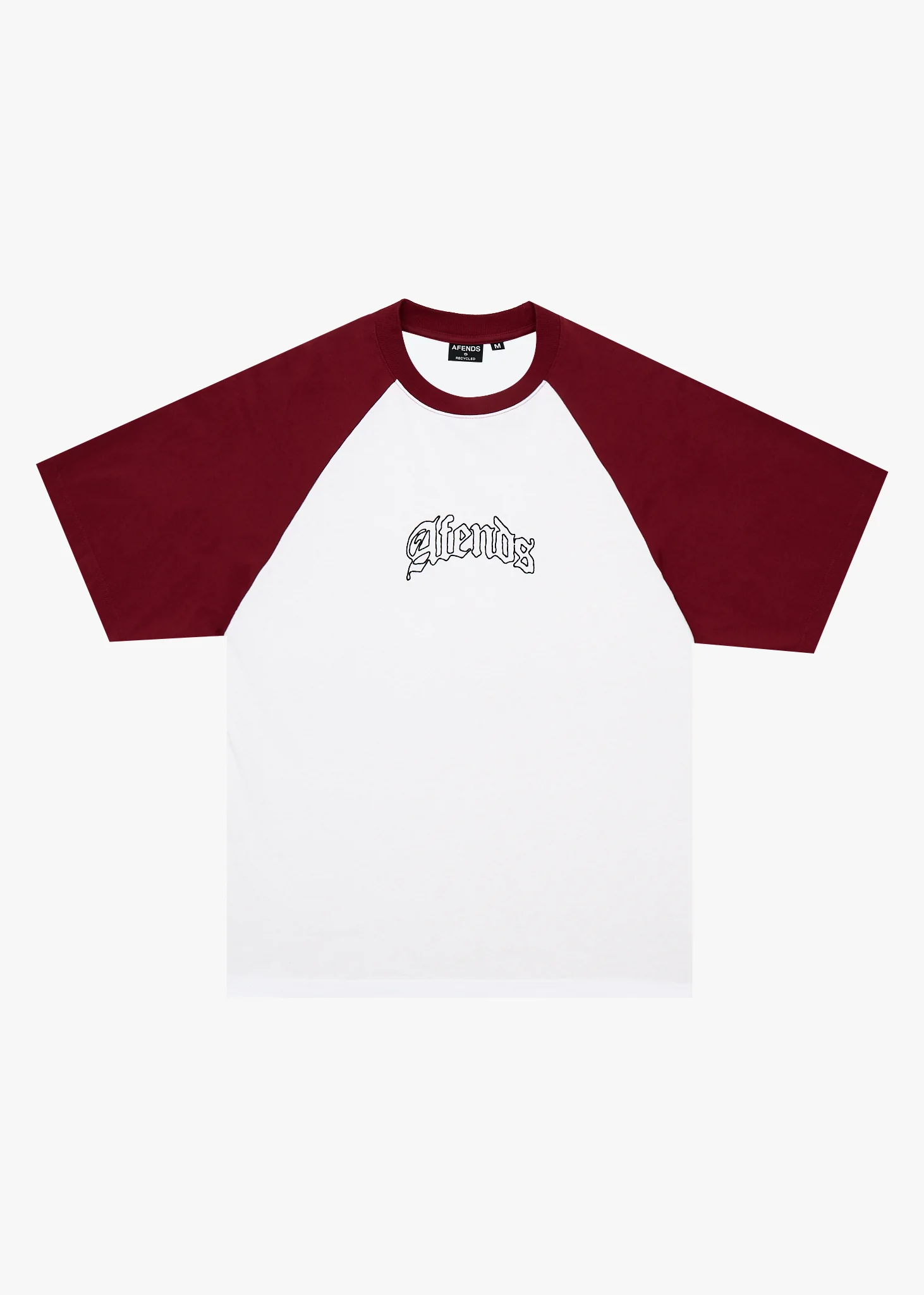 AFENDS Mens Home - Raglan Tee - White