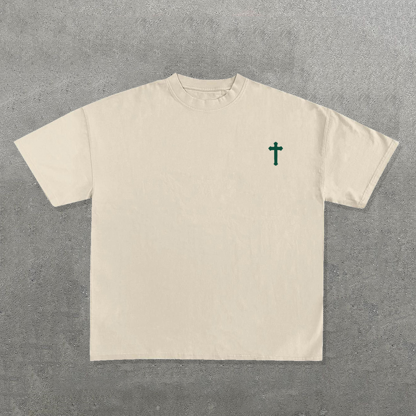 It't Never Luck It's Always God Print Short Sleeve T-Shirt