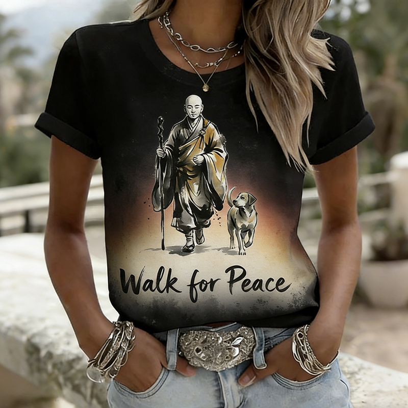 Women's Walk For Peace Art Print T-shirt