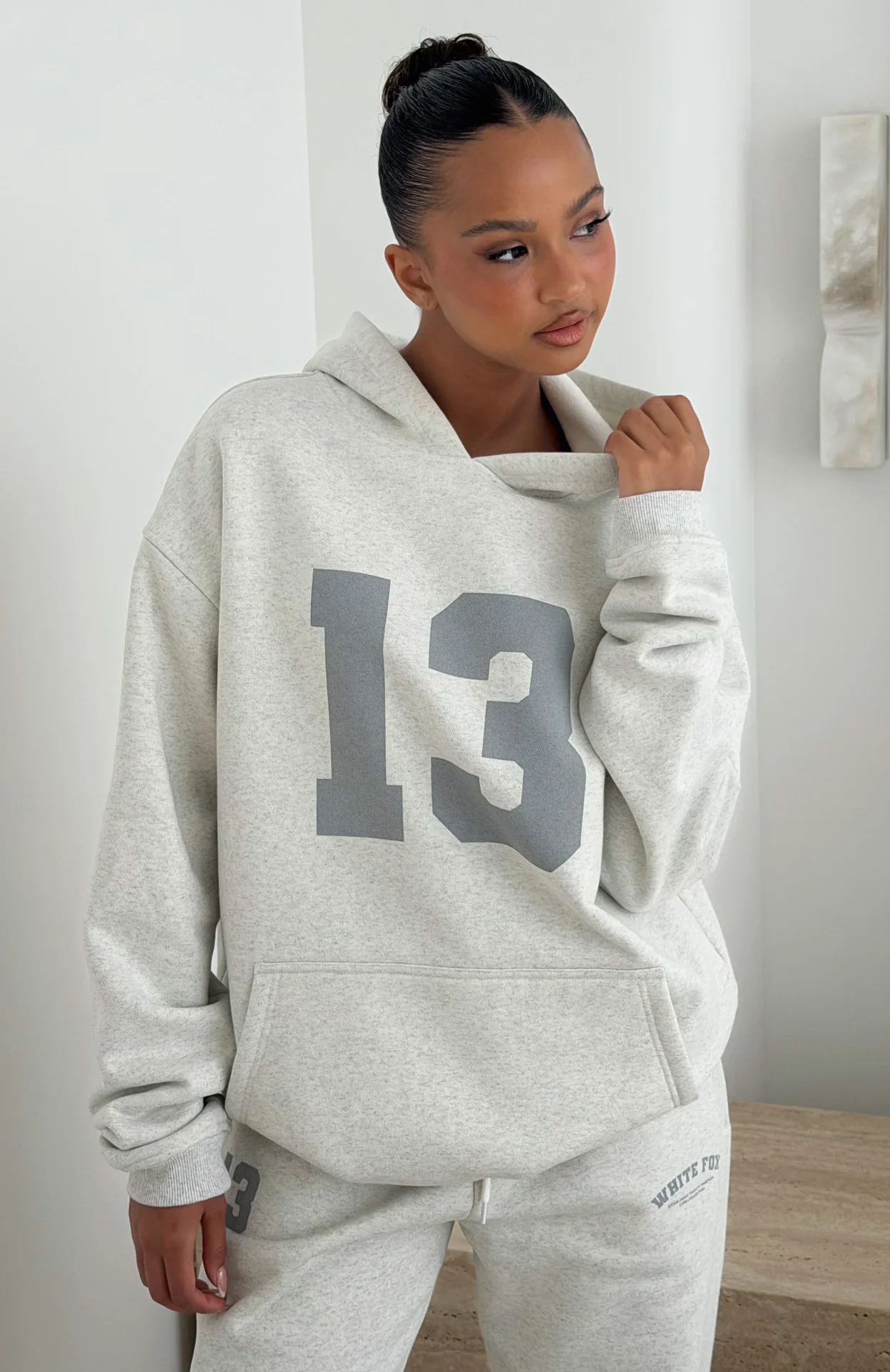 It's Your Chance Oversized Hoodie Grey Marle