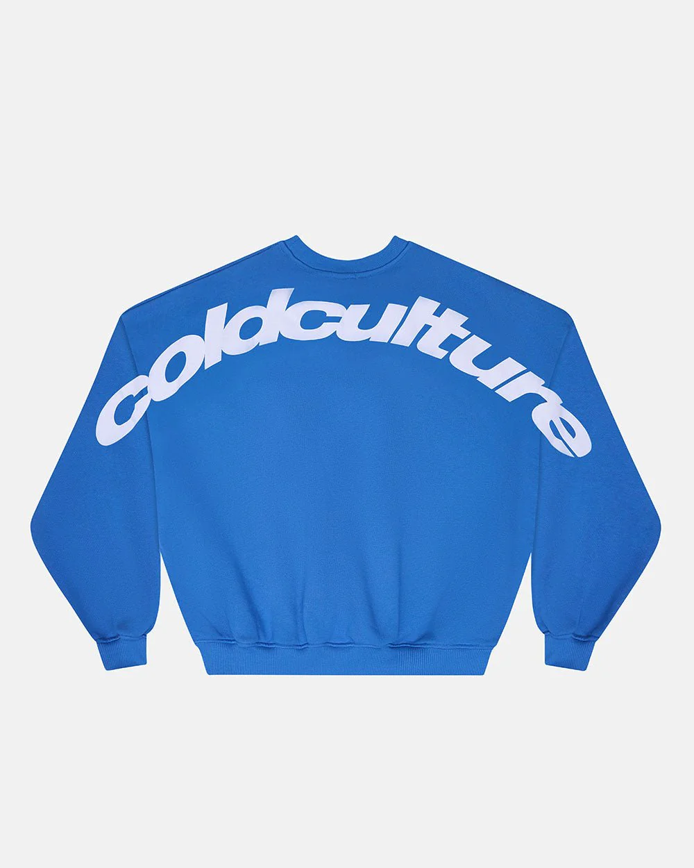 CURVED CREWNECK BLUE