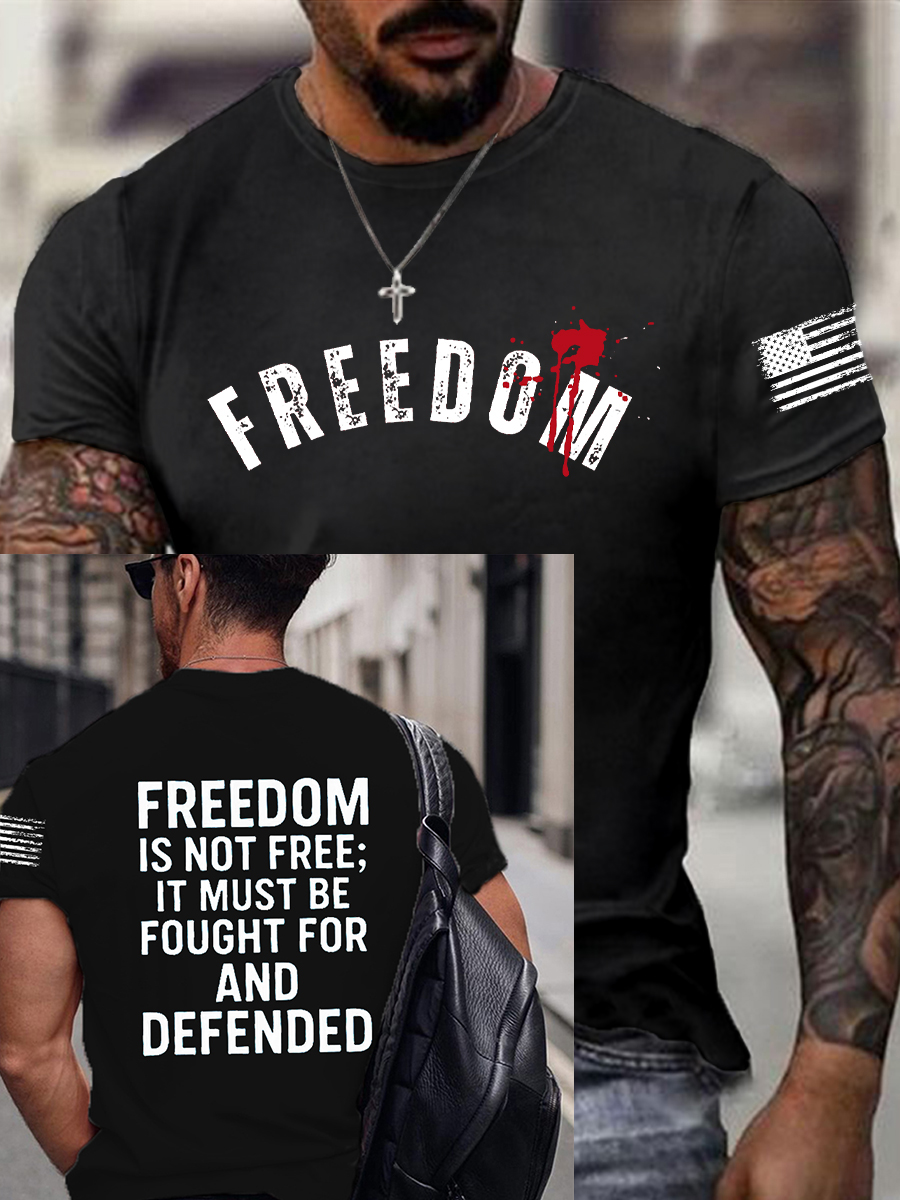 Men's Freedom Is Not Free This is the Turning Point R.I.P Charlie Kirk Short Sleeve T-shirt