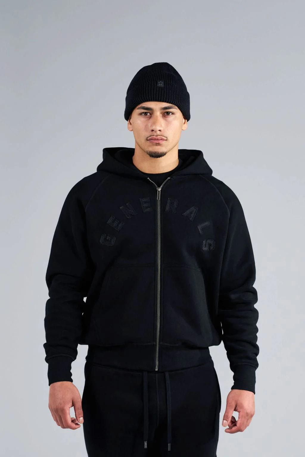 Generals Ribbed Beanie Jet Black