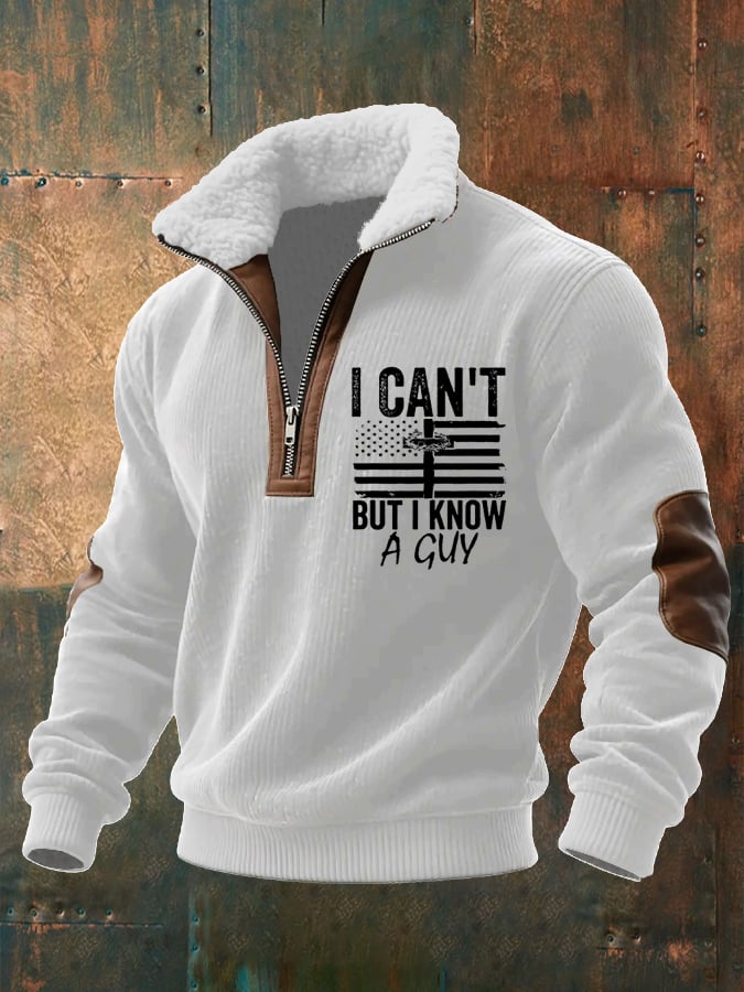 Men's Faith “I CAN'T BUT I KNOW A GUY”Textured Sweatshirt