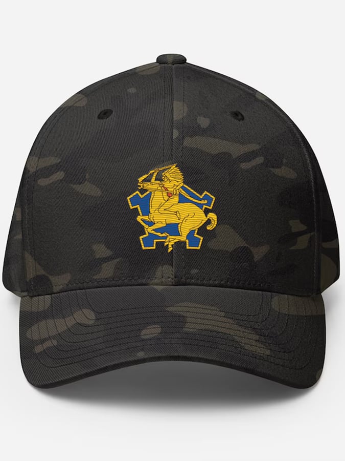 Vintage Buffalo Soldier Casual Print Hat