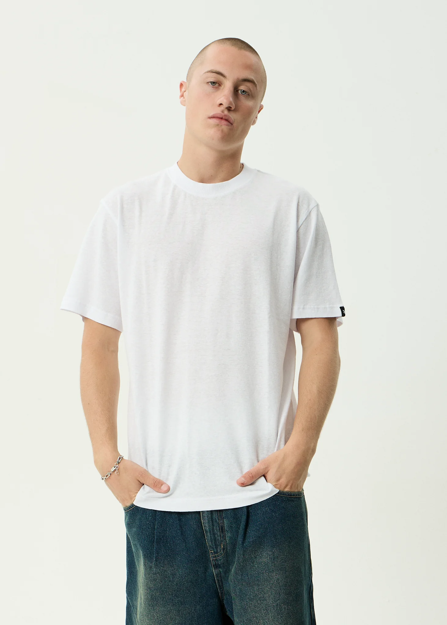 AFENDS Mens Classic - Retro Tee - White