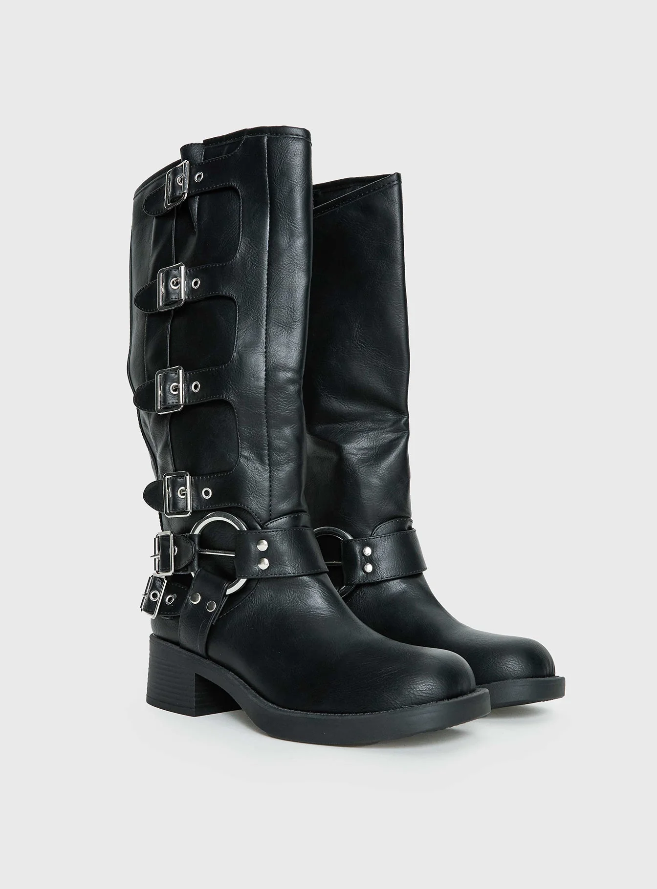 Buckle Down Boots Black