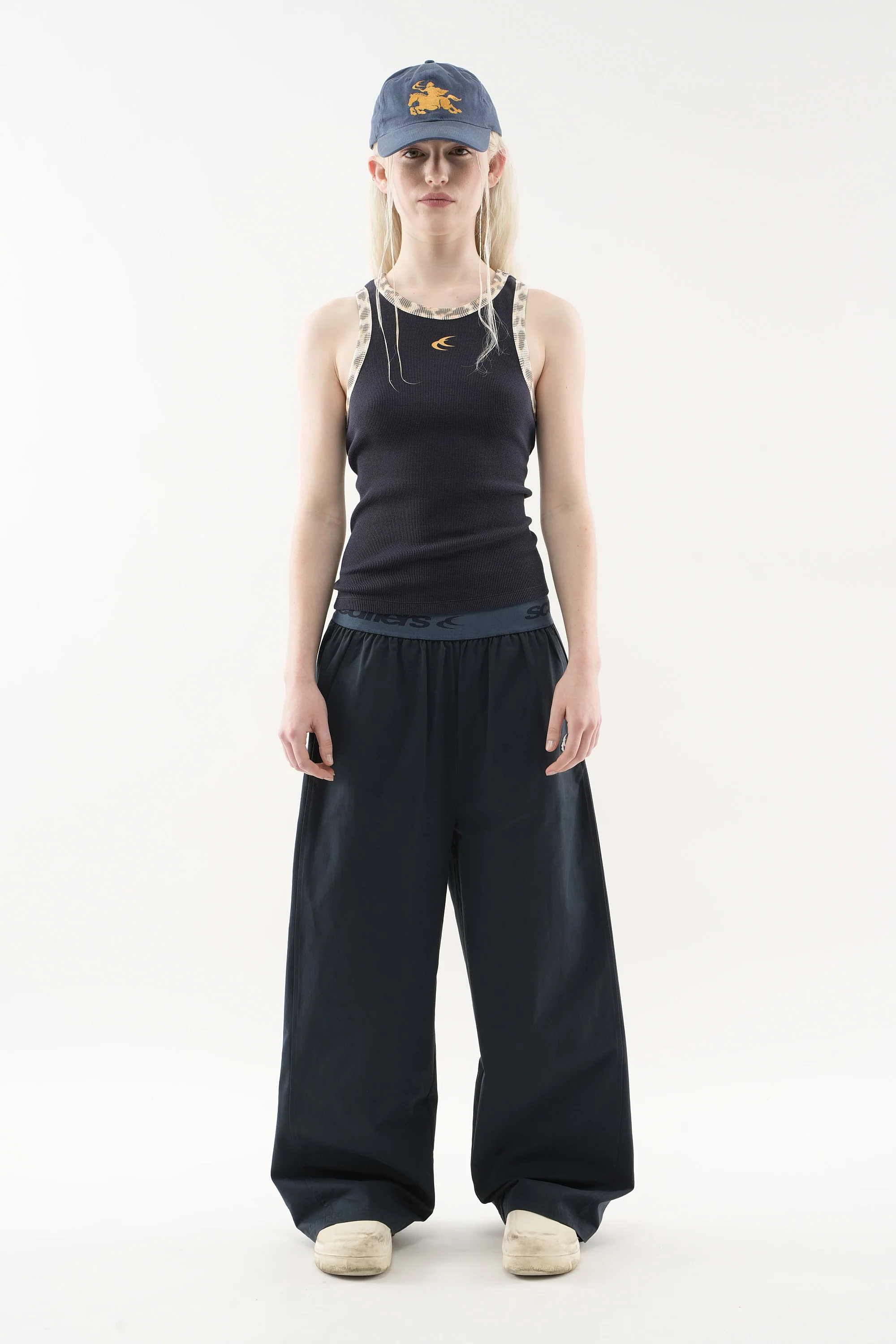 Animal Navy Waffle SCFF Tank Top