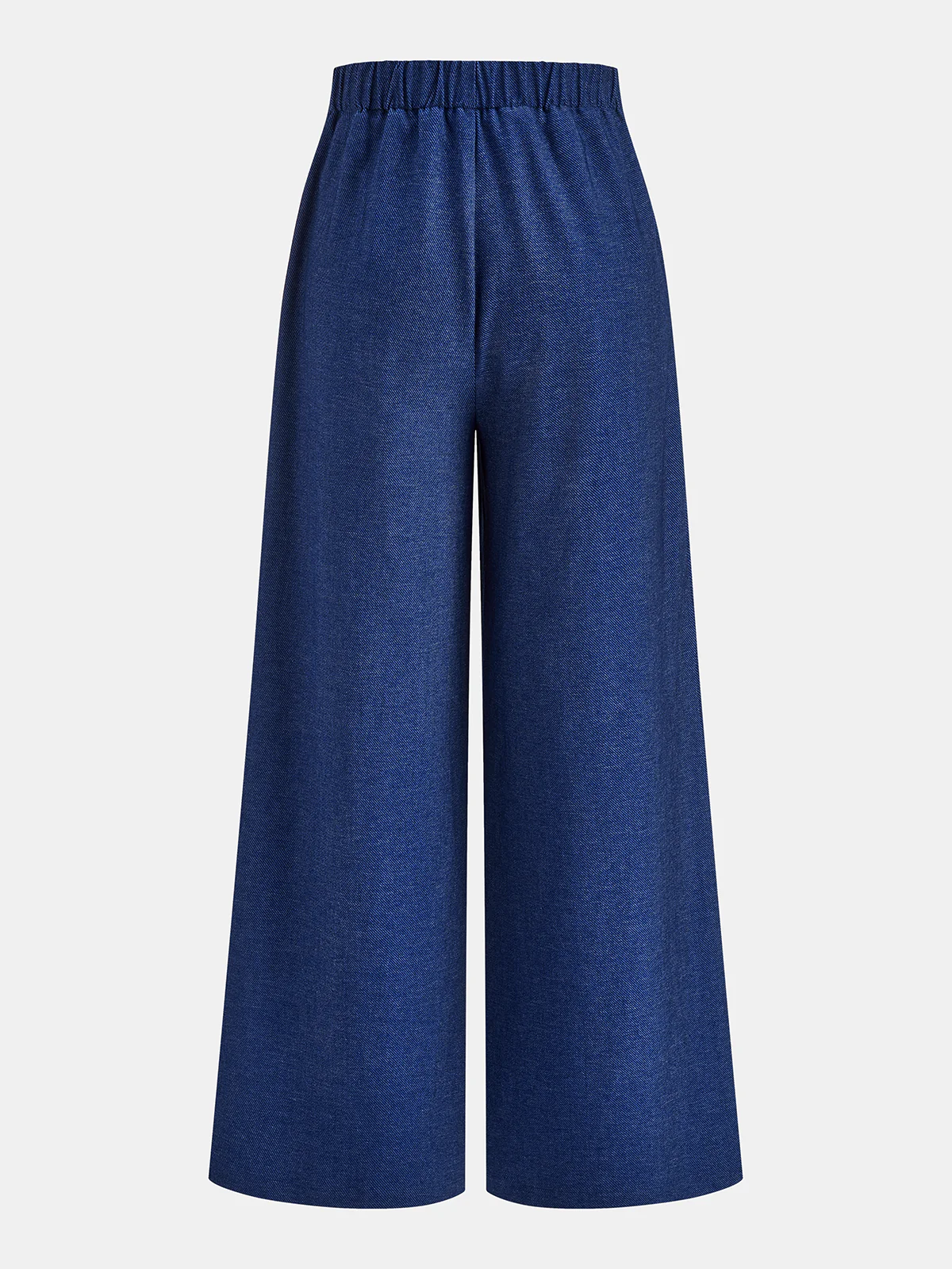 Crossover Waist Wide-Leg Pants
