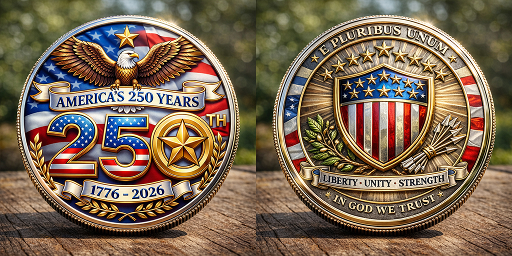1776–2026 U.S. Independence 250 Years Collector Coin