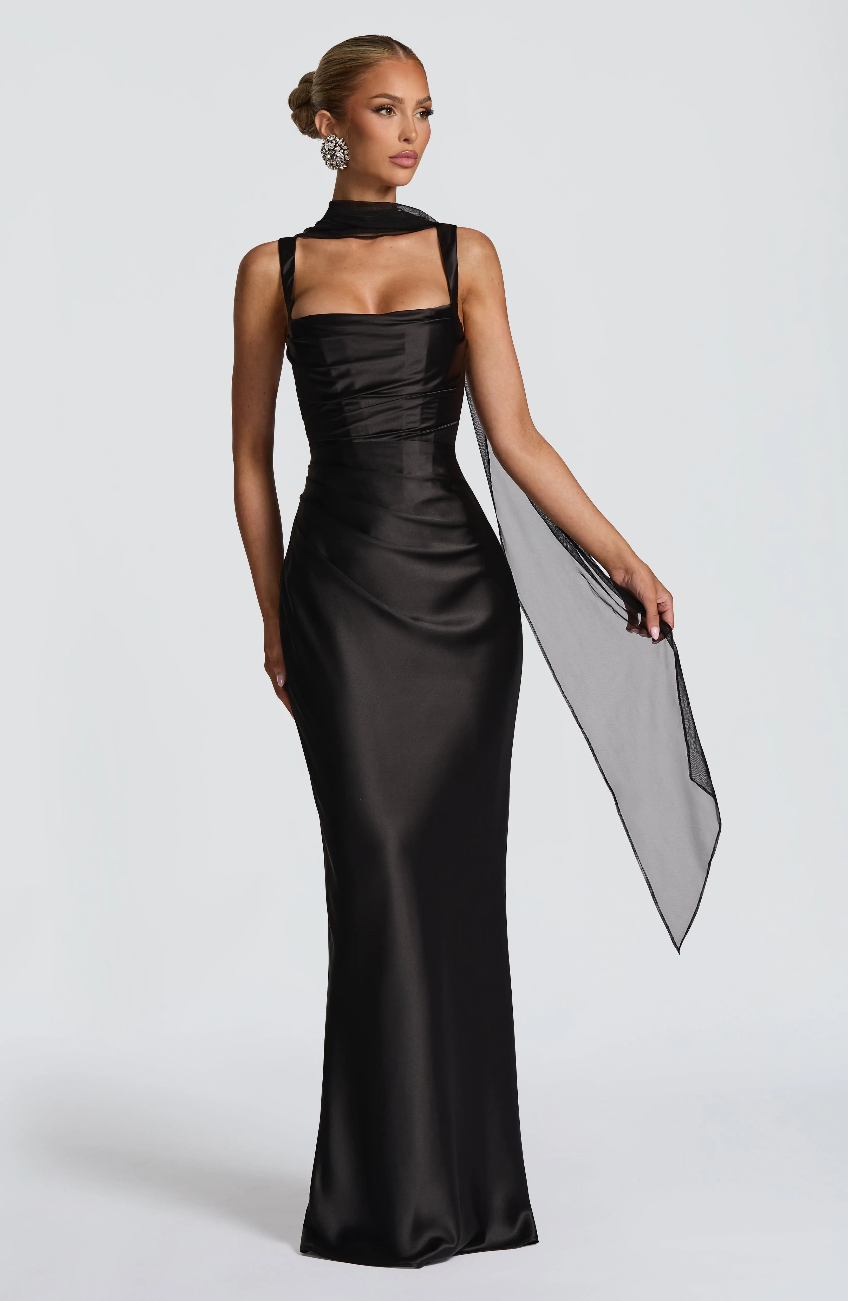 Calanthe Maxi Dress - Black