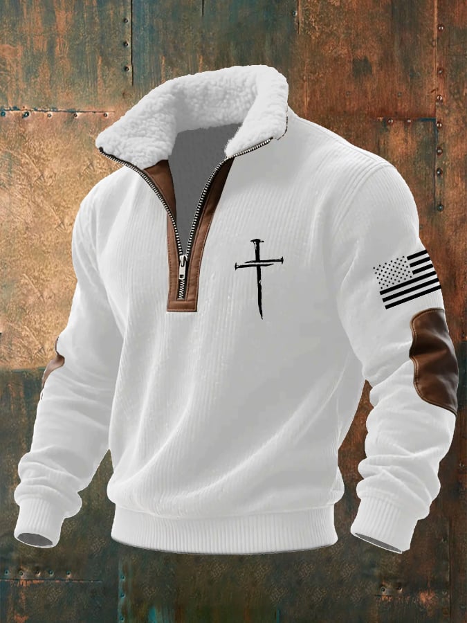 Men's Faith Textured Sweatshirt