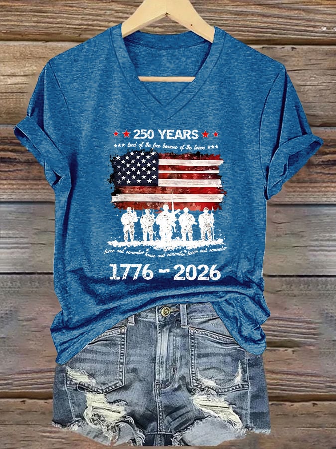 Women's Memorial Day Printed Short-Sleeve T-Shirt