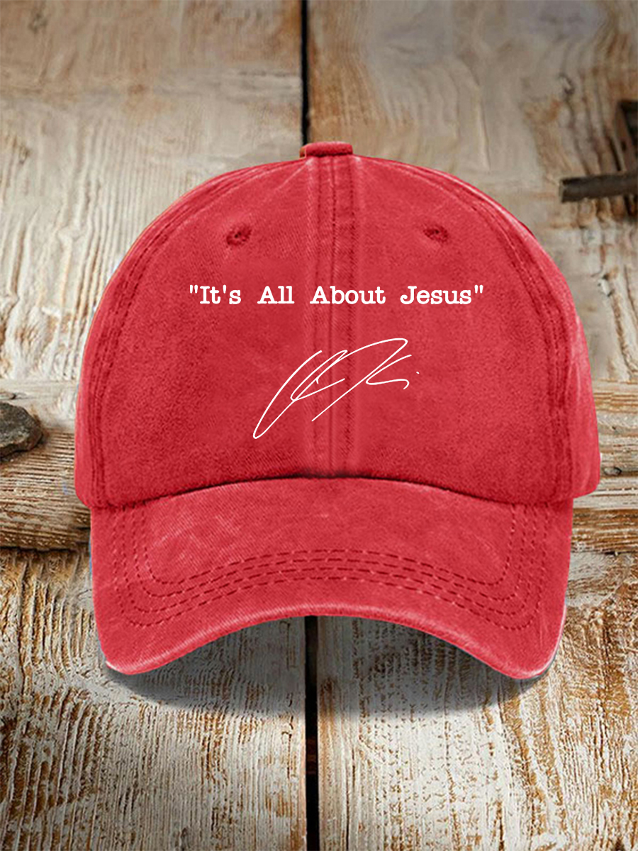 Unisex It's All About Jesus Charlie Kirk Hat