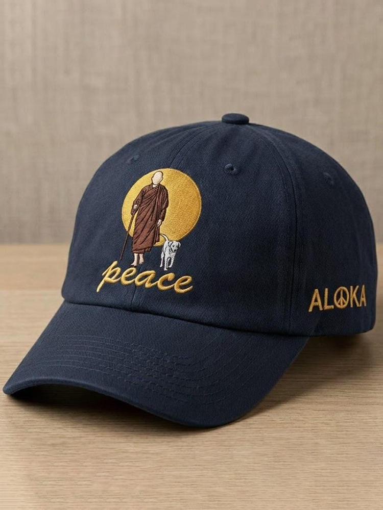 Unisex Vintage Walk For Peace Print Baseball Cap
