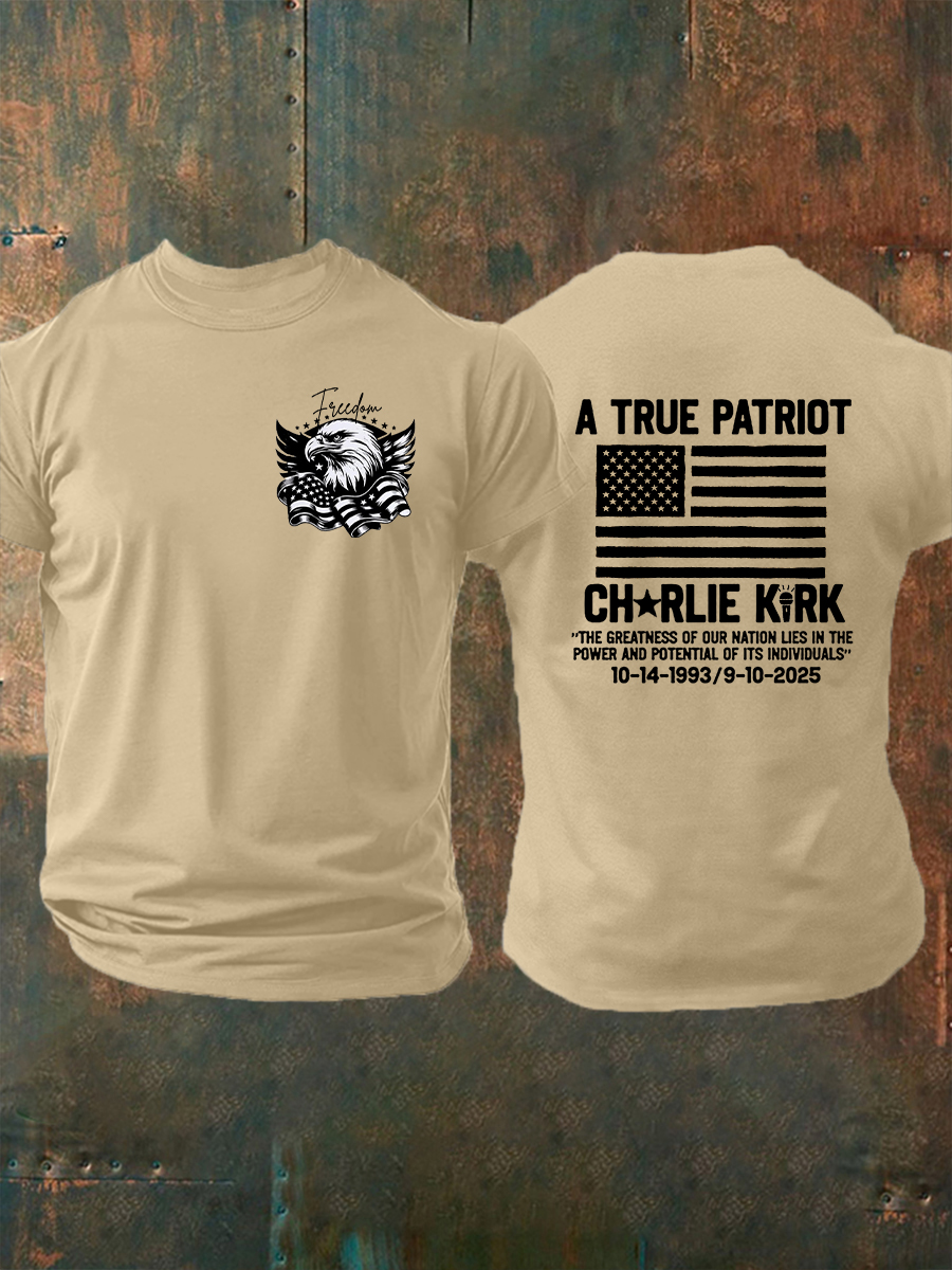 Men's Freedom Is Not Free R.I.P Charlie Kirk Short Sleeve T-shirt