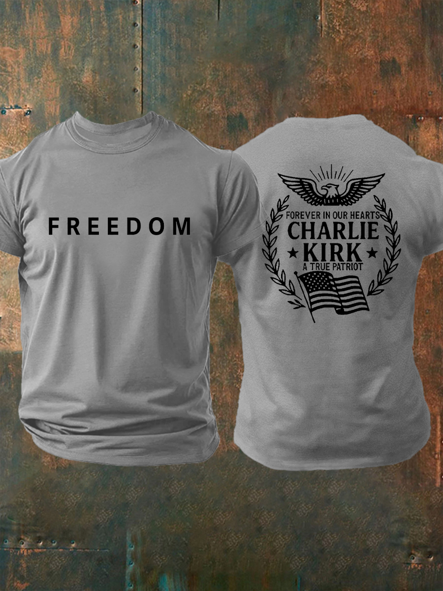Men's Freedom Is Not Free R.I.P Charlie Kirk Short Sleeve T-shirt