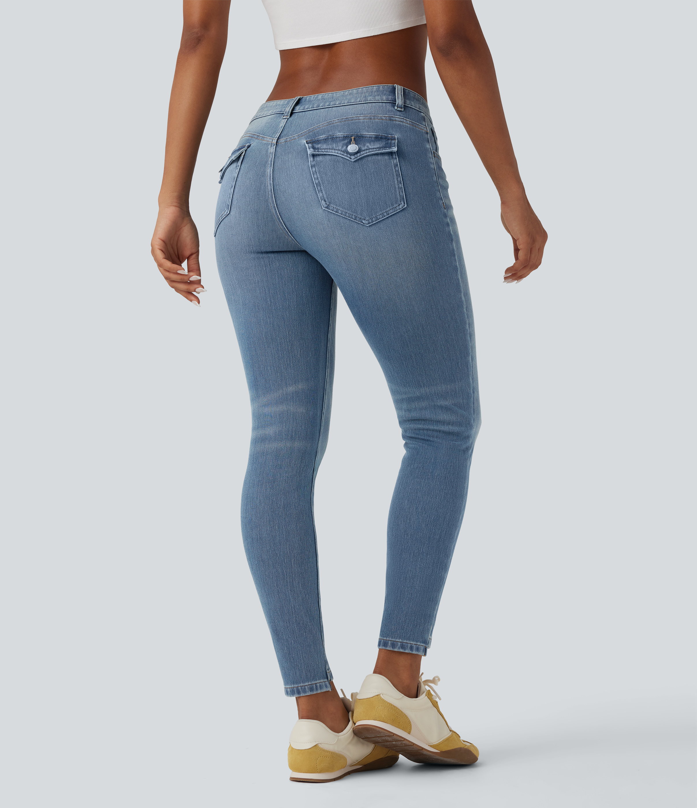 Halara Flex™ Low Rise Casual Skinny Jeans with Pockets