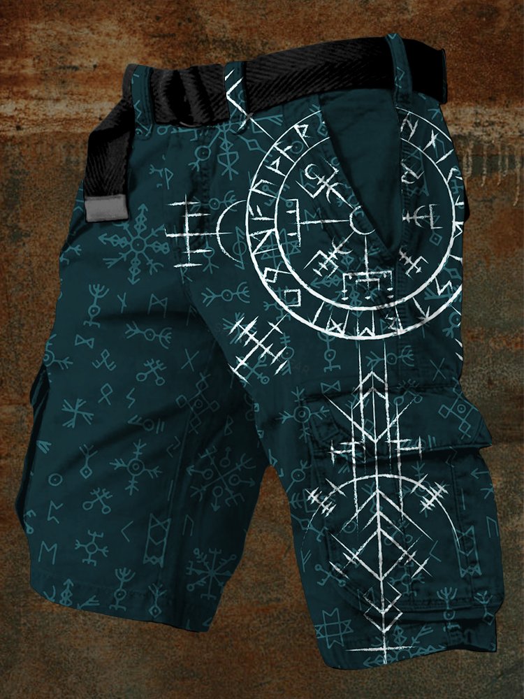 Men's Viking Compass Vintage Cargo Shorts