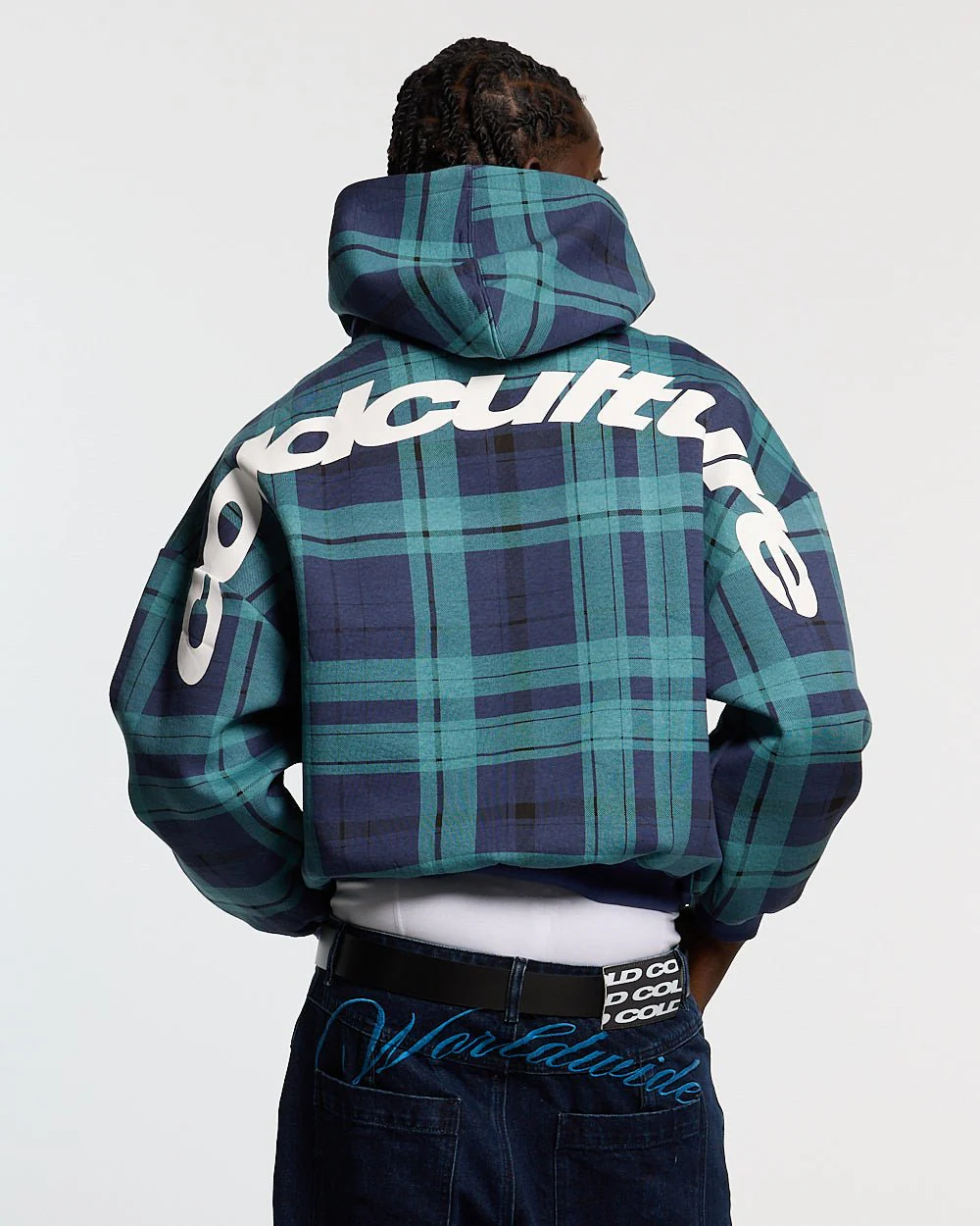 TWO FACES HOODIE NAVY & GREEN