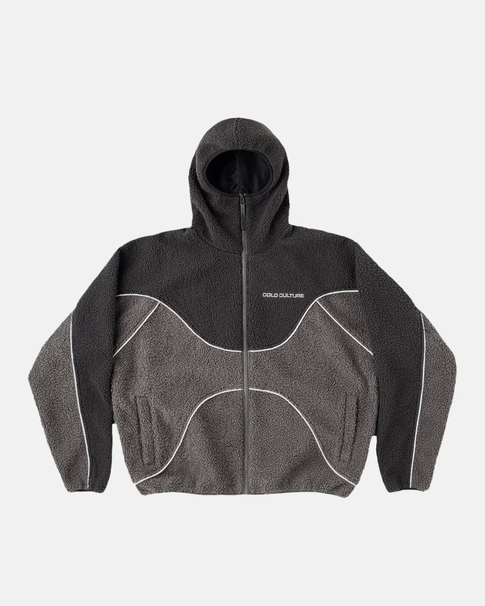 NO RISK FLEECE JACKET HEAVY GREY/DUST GREY