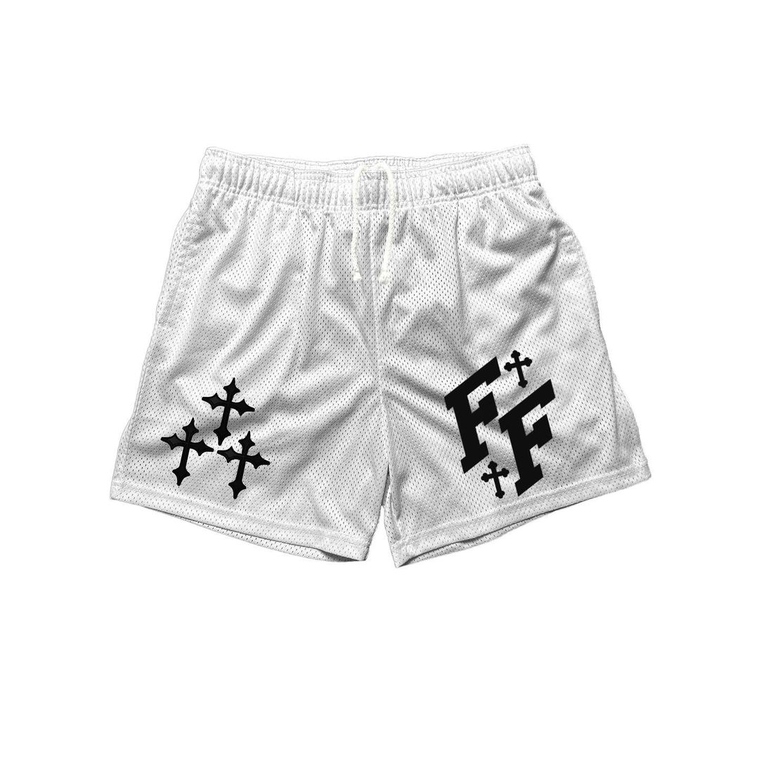 Jesus Ff Printed Casual Mesh Shorts
