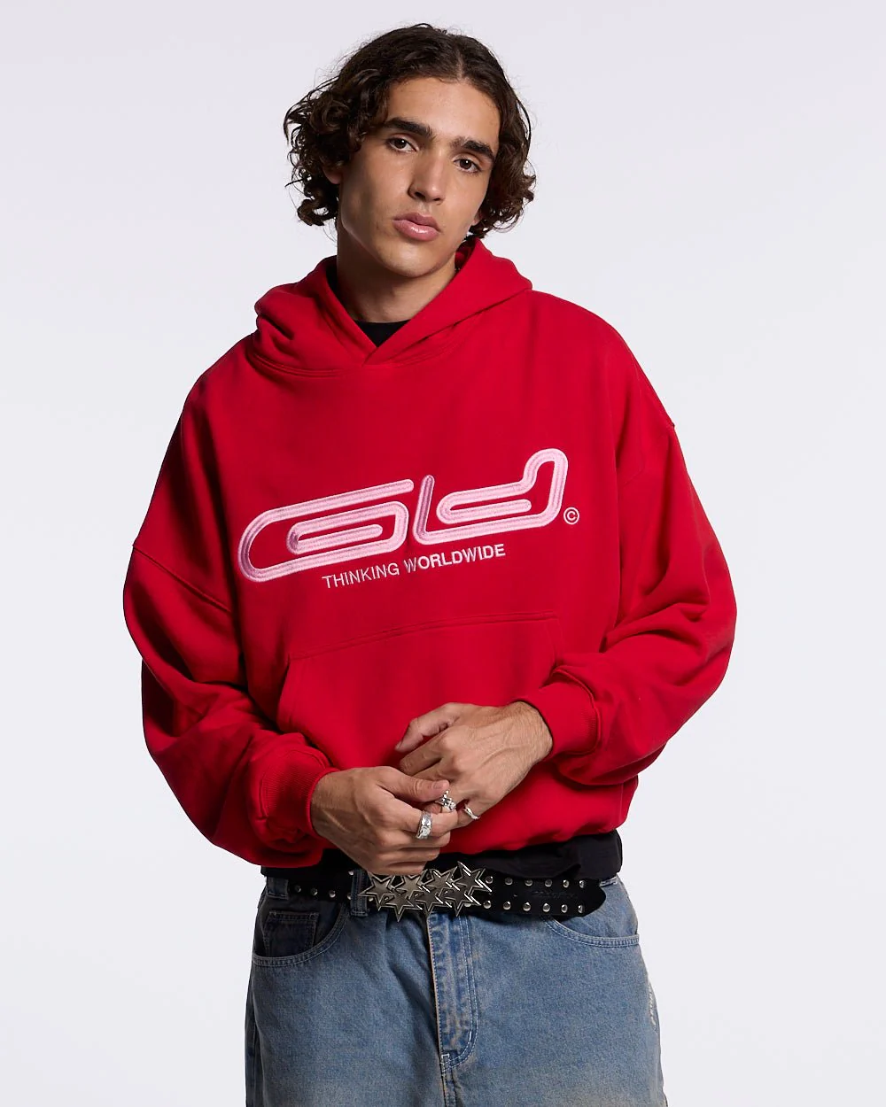 GRAFFITI HOODIE RED