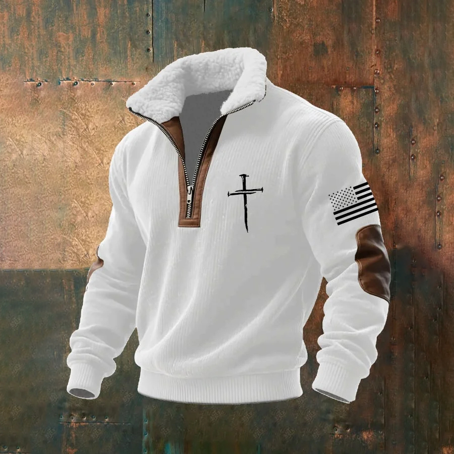 Men's Faith Textured Sweatshirt