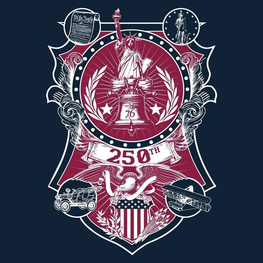 Women's 250th Commemorative Slim Fit T-Shirt  - Midnight Navy