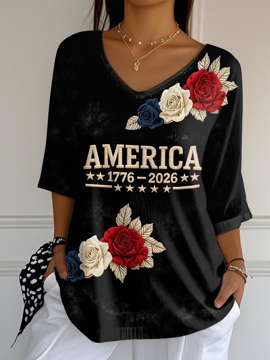 Women's American 250th Anniversary Five-Sleeve Top
