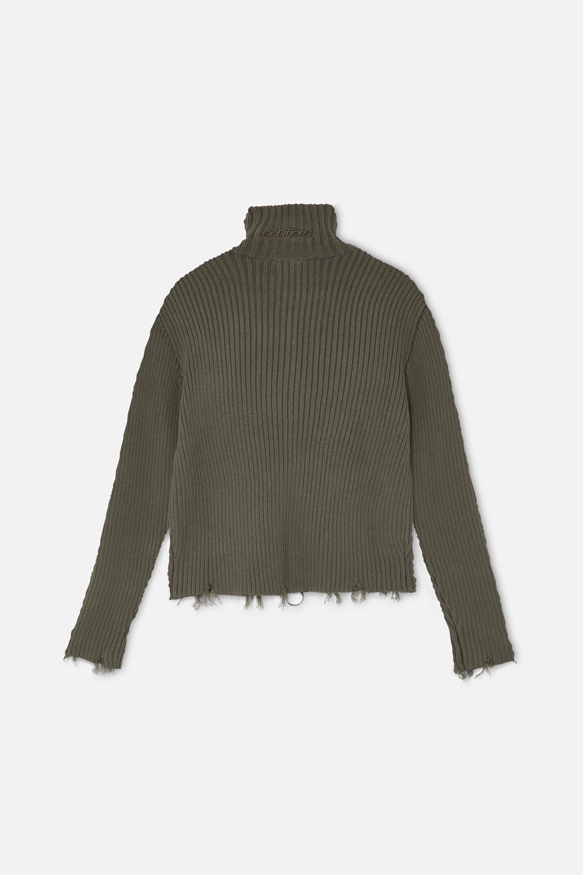 Bawdy Knit Green Zipper